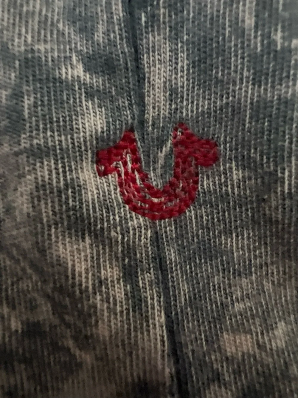 True Religion Tie Dye Tee-shirt Mens Size XXL With Horseshoe On The Front